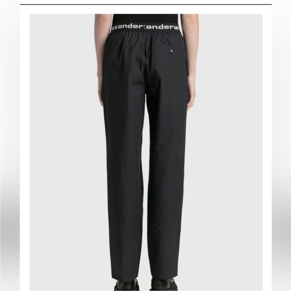 ALEXANDER WANG LOGO ELASTIC PLEATED PANT IN COTTON SIZE M - Picture 5 of 7